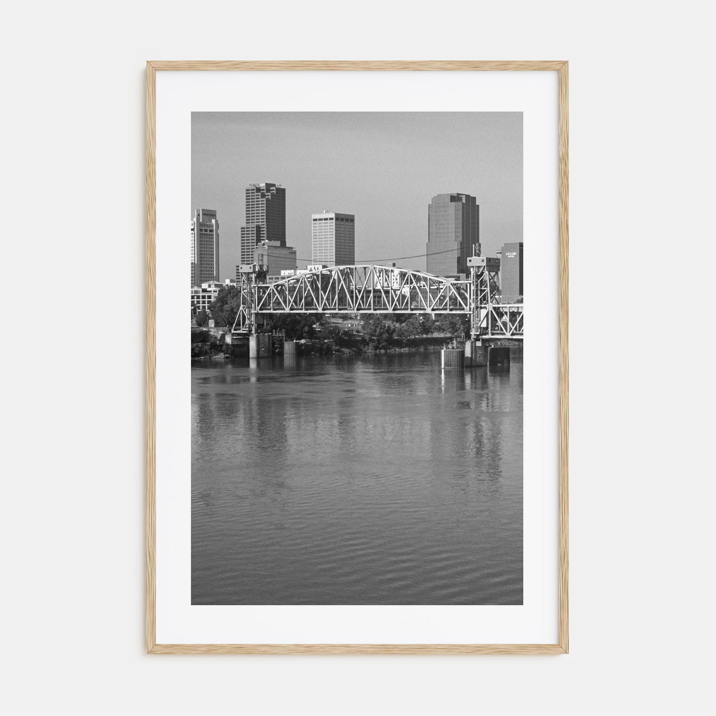 Little Rock Photo B&W Poster