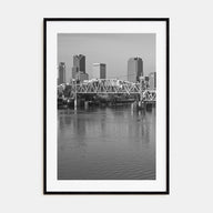 Little Rock Photo B&W Poster