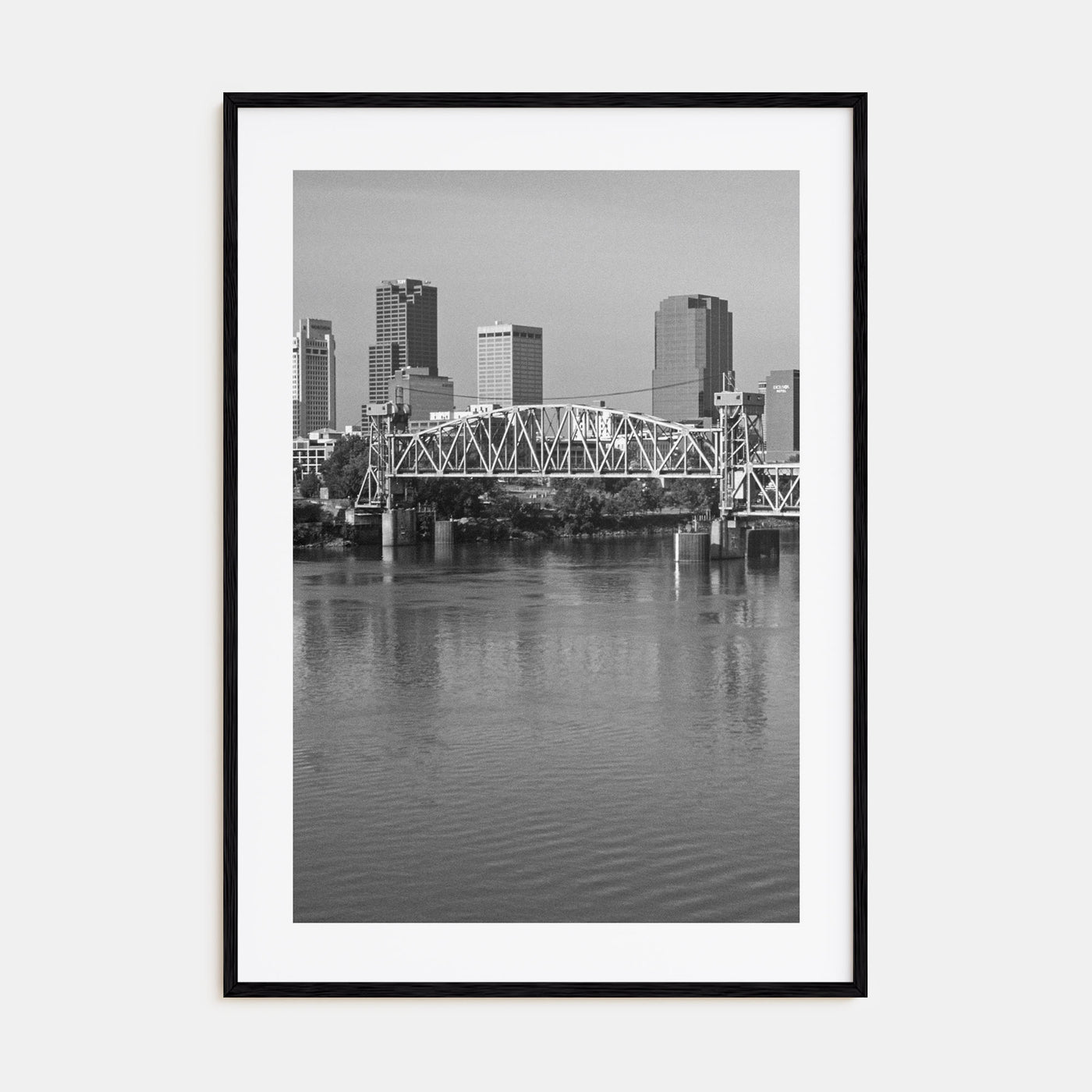 Little Rock Photo B&W Poster