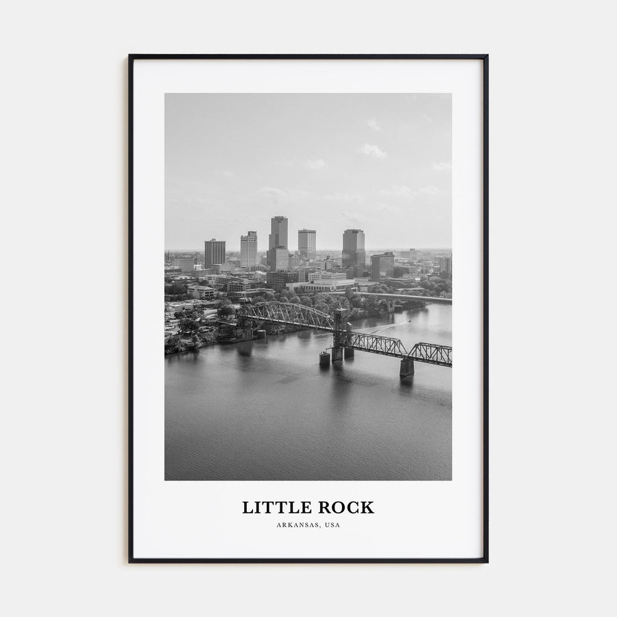 Little Rock Portrait B&W Poster