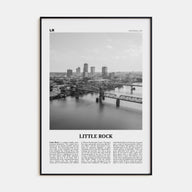Little Rock Travel B&W Poster
