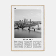 Little Rock Travel B&W Poster