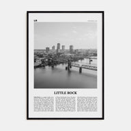 Little Rock Travel B&W Poster