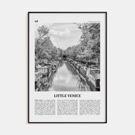 Little Venice, London Travel B&W Poster