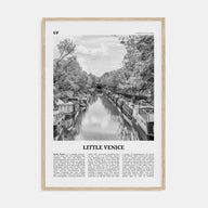 Little Venice, London Travel B&W Poster