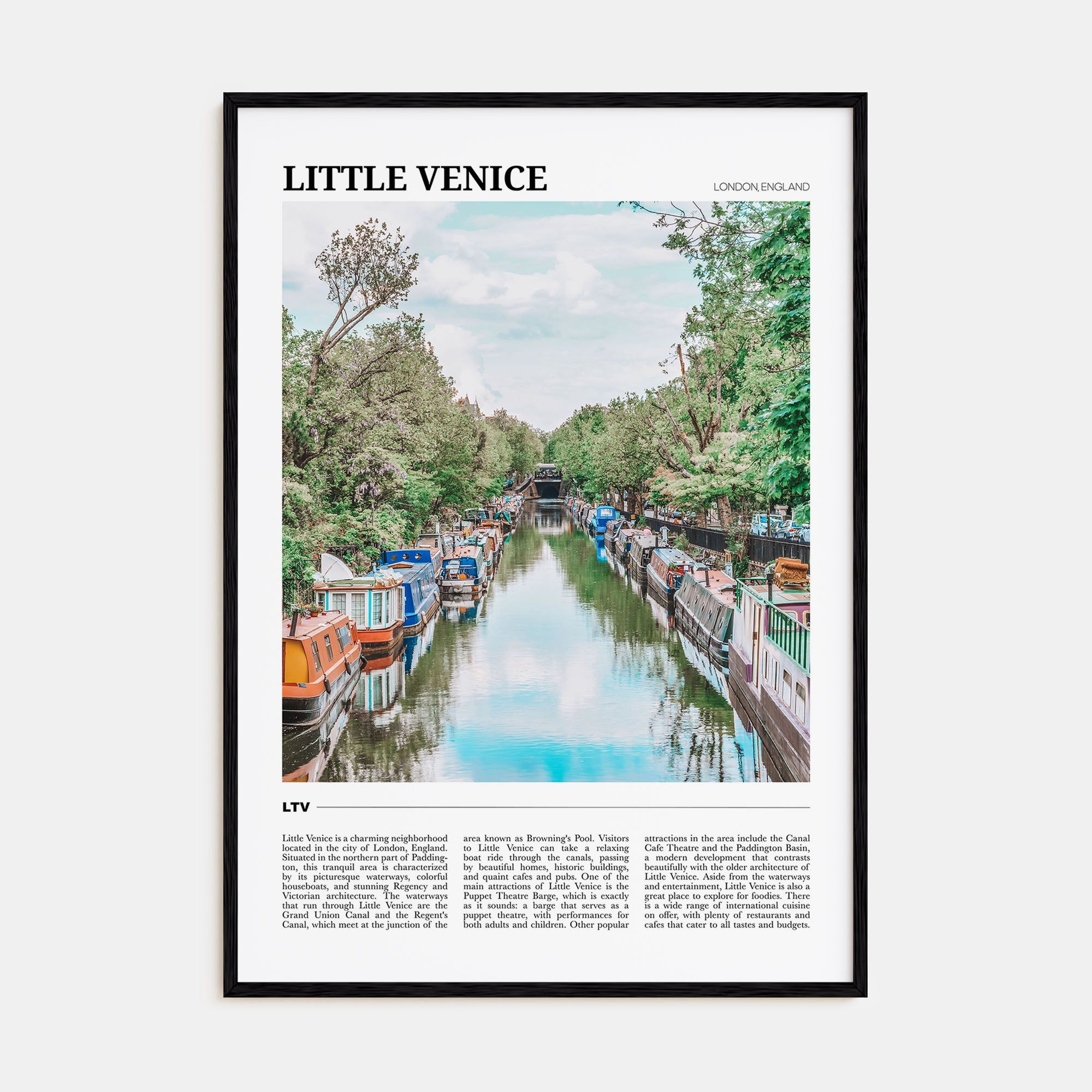 Little Venice, London Travel Color Poster