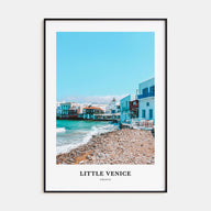 Little Venice, Mykonos Portrait Color Poster