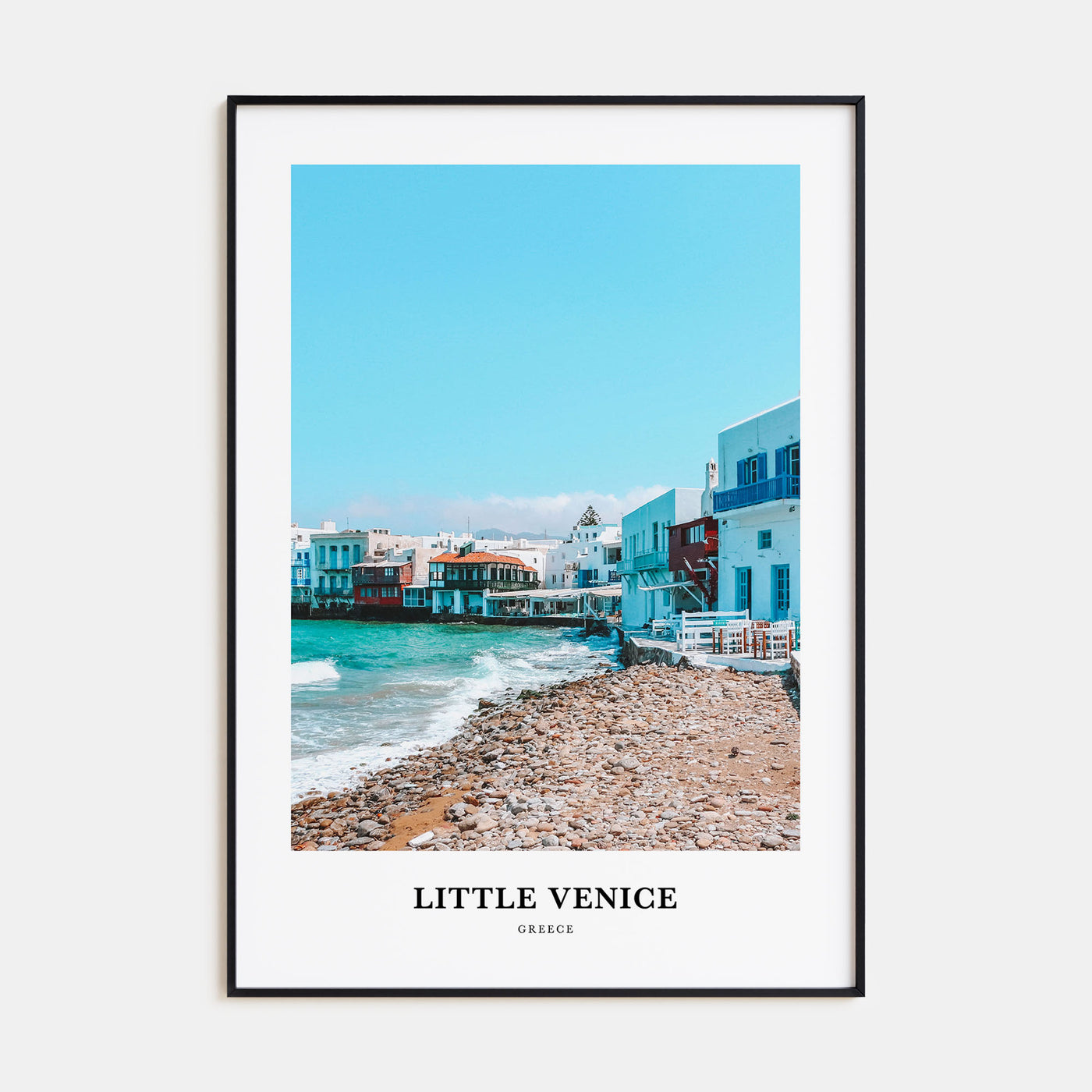 Little Venice, Mykonos Portrait Color Poster