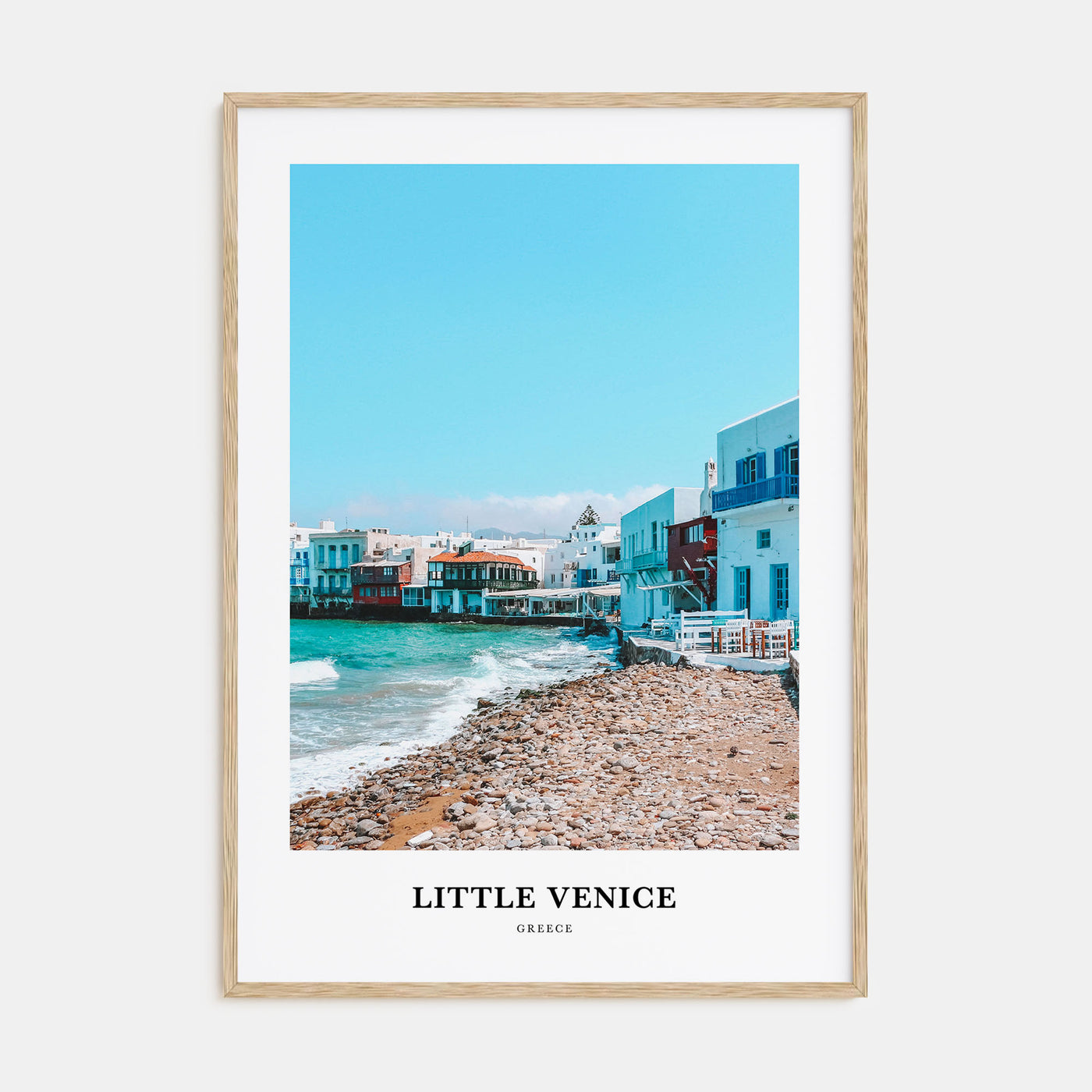 Little Venice, Mykonos Portrait Color Poster