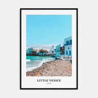 Little Venice, Mykonos Portrait Color Poster