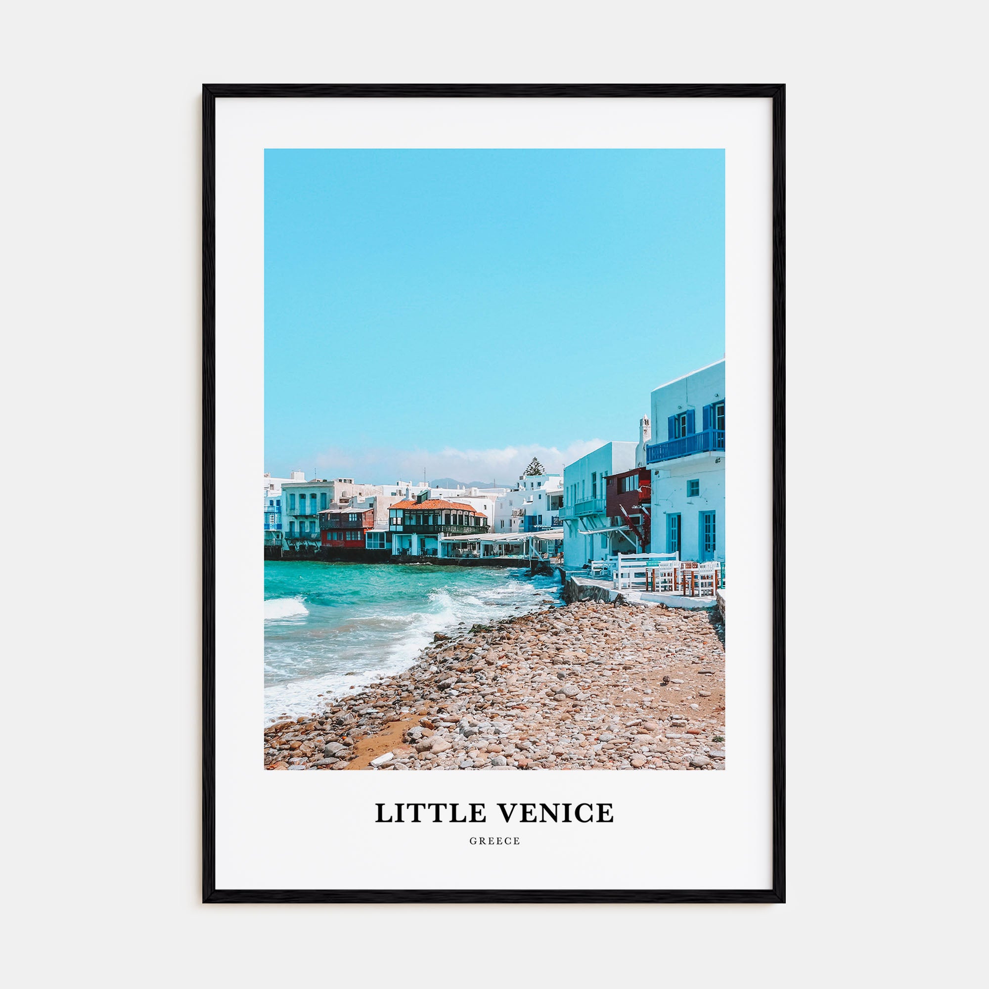 Little Venice, Mykonos Portrait Color Poster
