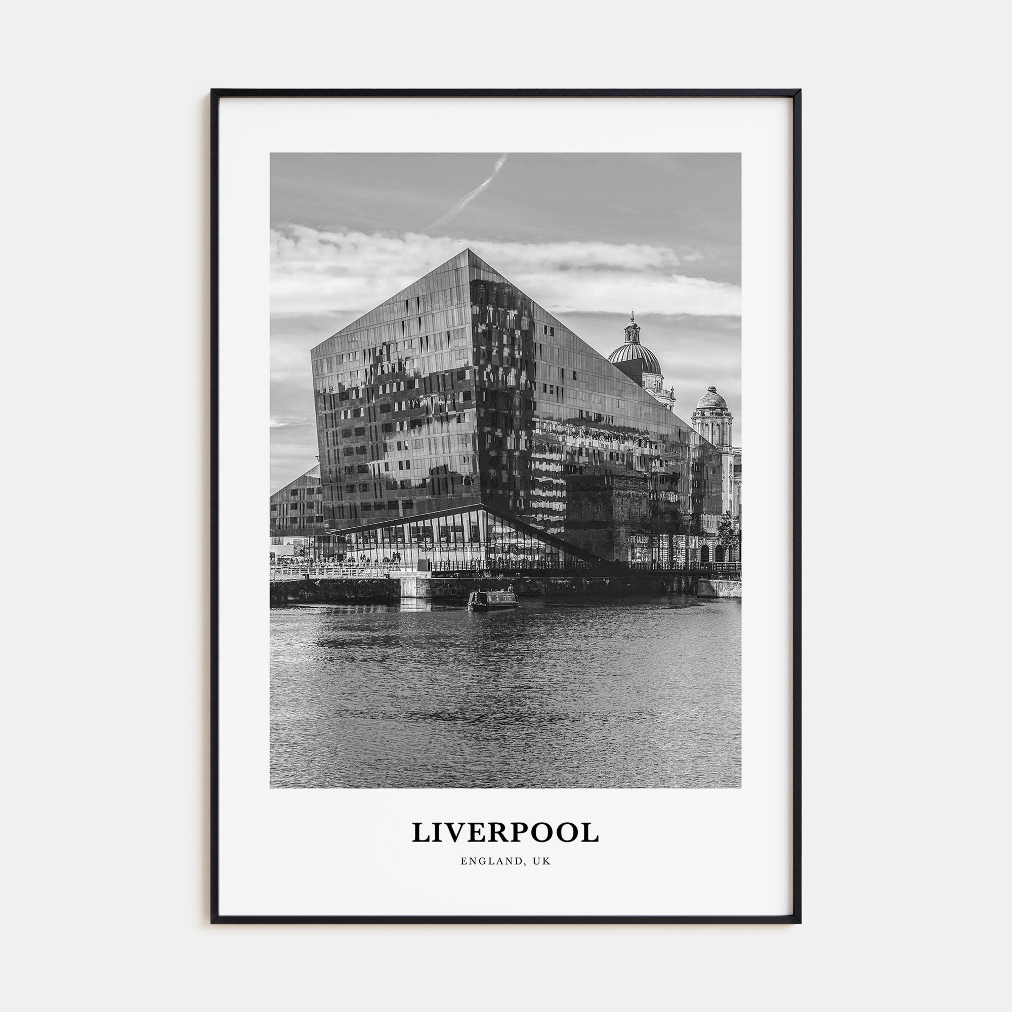 Liverpool Portrait B&W Poster