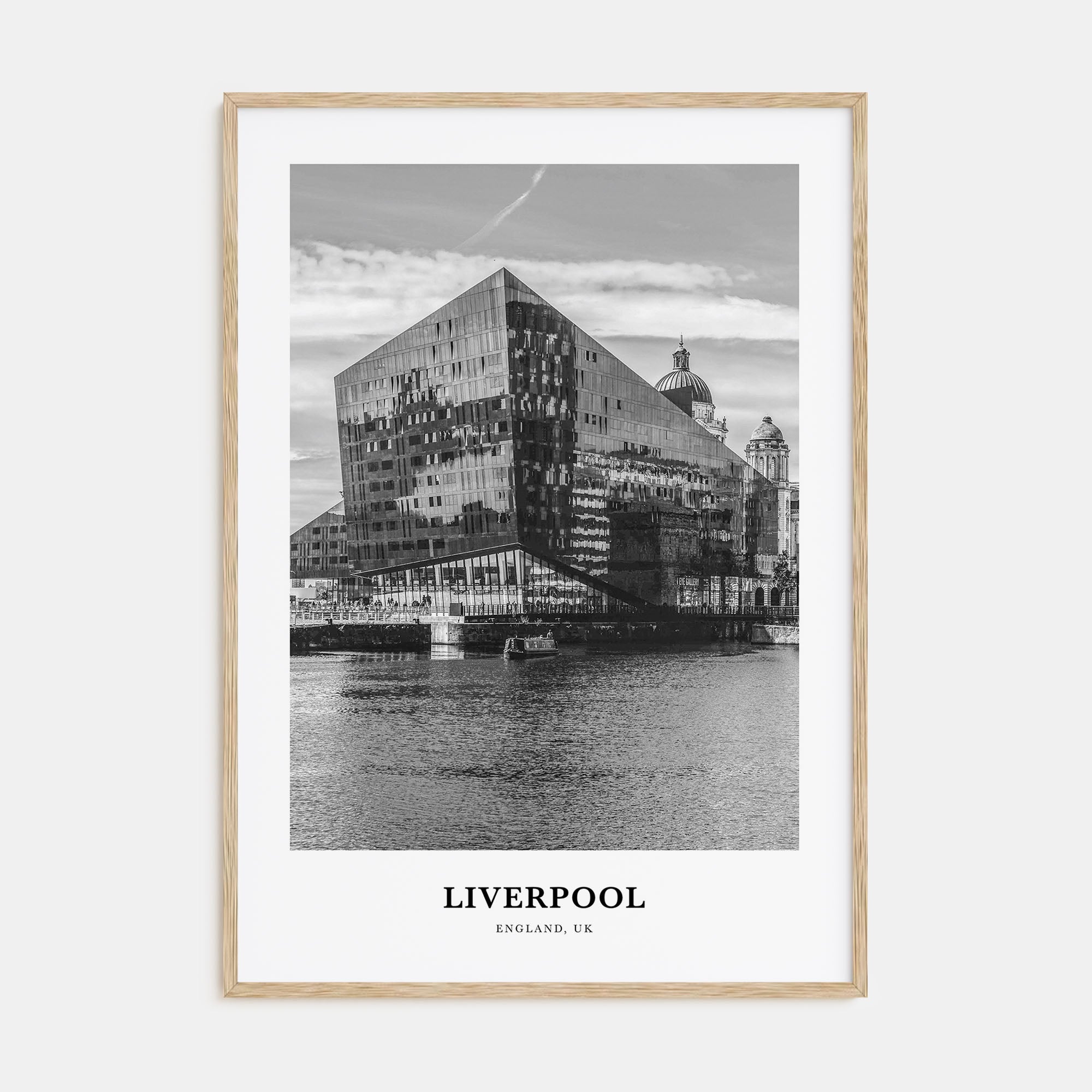 Liverpool Portrait B&W Poster