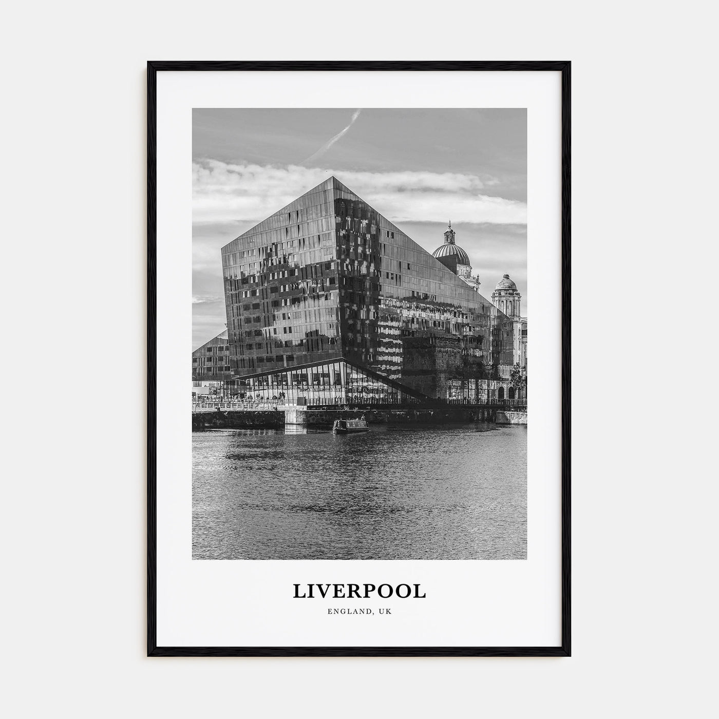 Liverpool Portrait B&W Poster