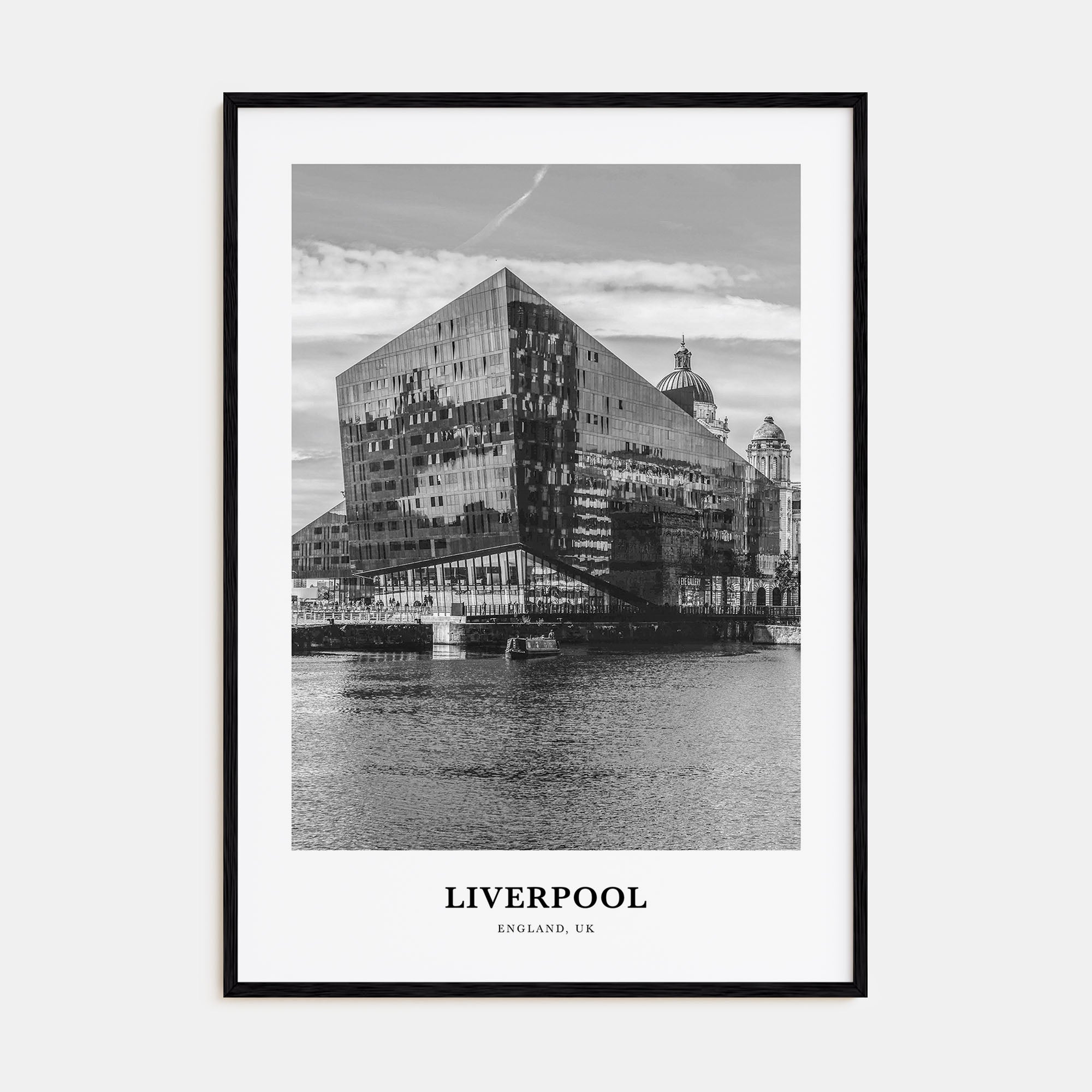Liverpool Portrait B&W Poster
