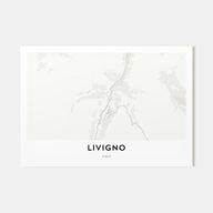 Livigno Map Landscape Poster