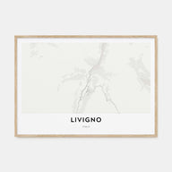 Livigno Map Landscape Poster