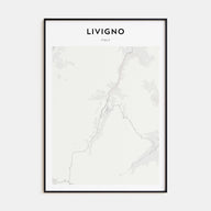 Livigno Map Portrait Poster