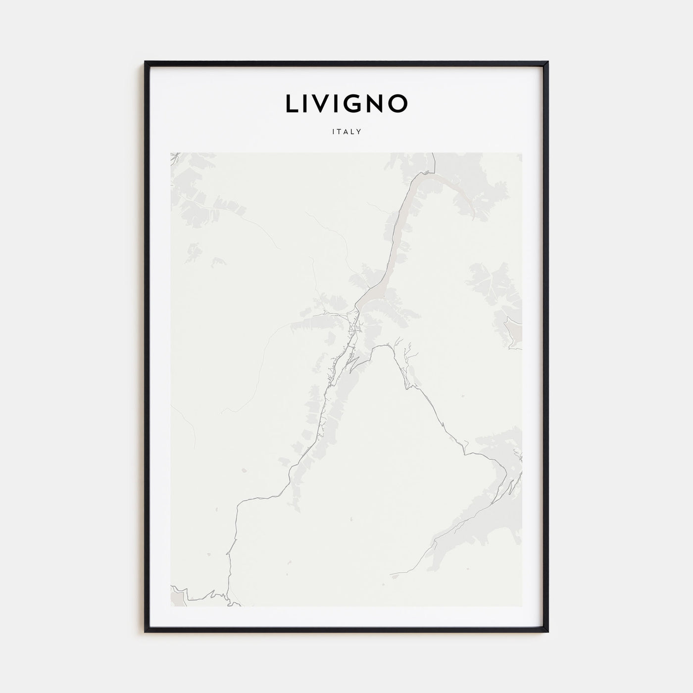Livigno Map Portrait Poster