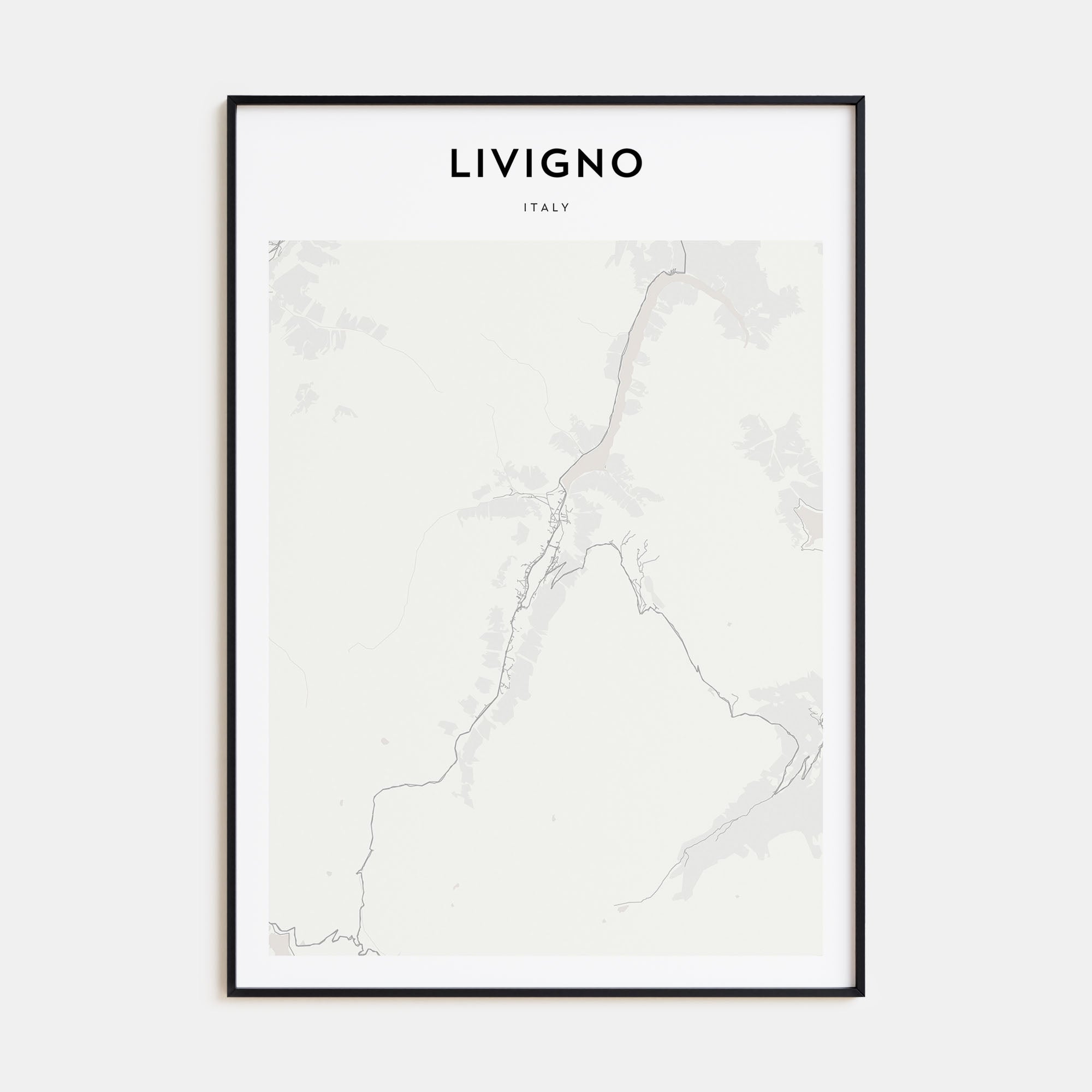 Livigno Map Portrait Poster