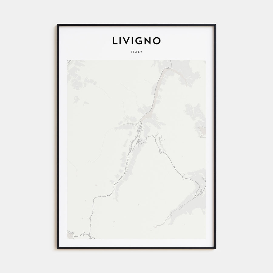 Livigno Map Portrait Poster