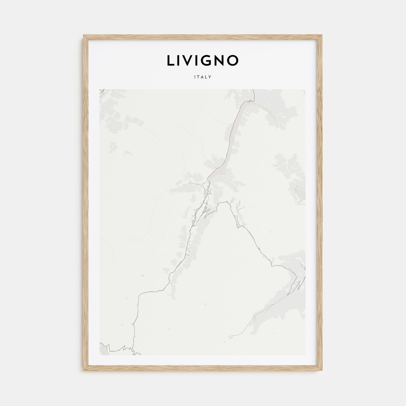 Livigno Map Portrait Poster