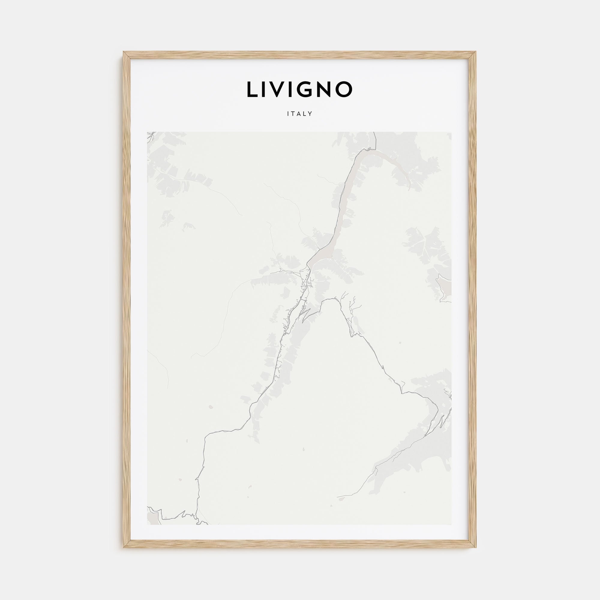 Livigno Map Portrait Poster