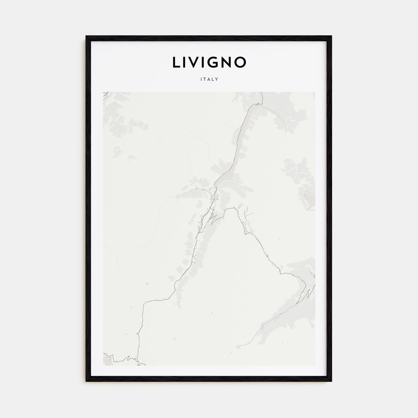 Livigno Map Portrait Poster