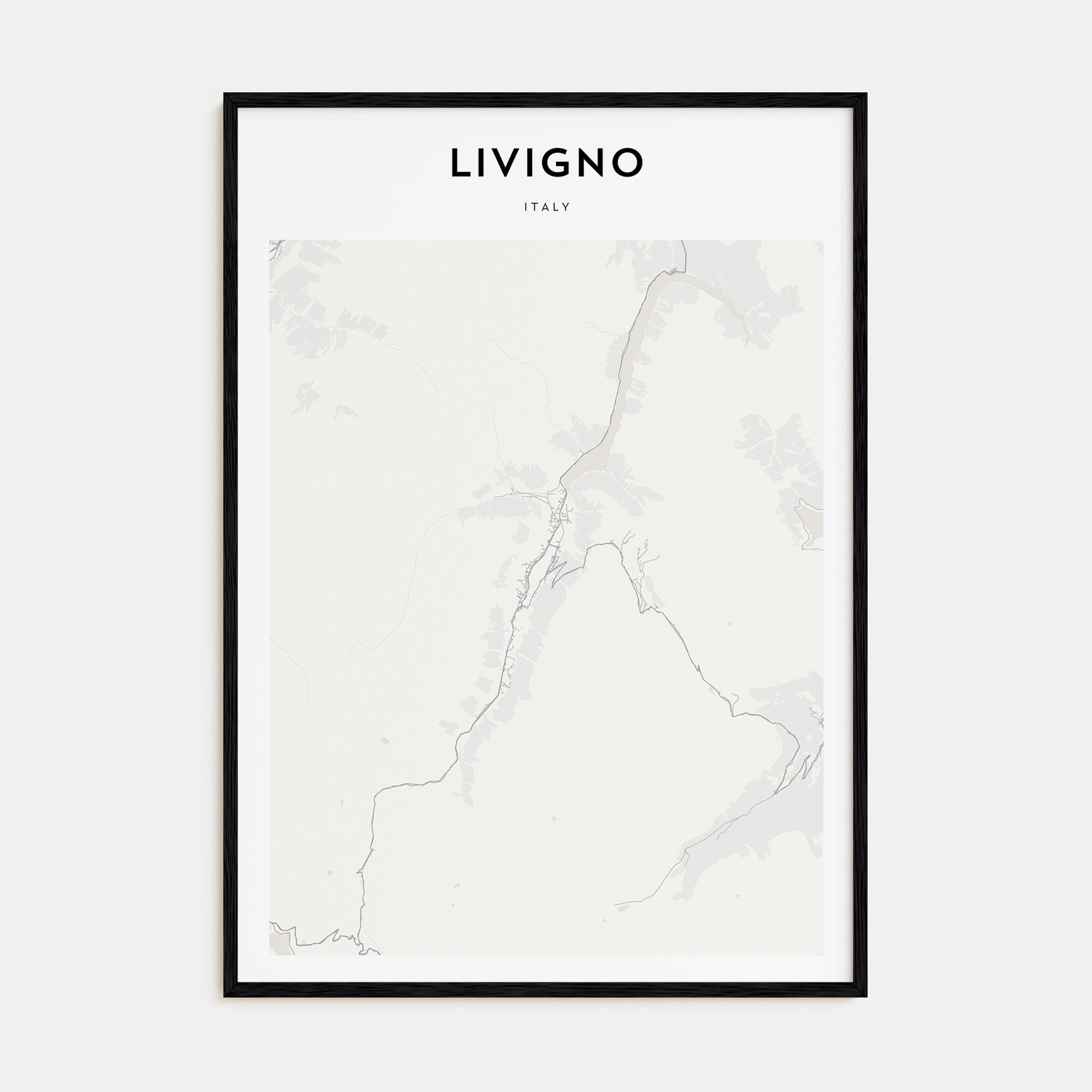Livigno Map Portrait Poster