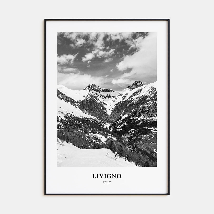 Livigno Portrait B&W Poster