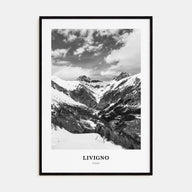 Livigno Portrait B&W Poster