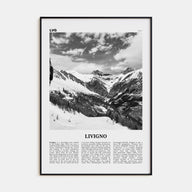 Livigno Travel B&W Poster