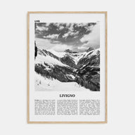 Livigno Travel B&W Poster