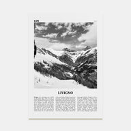 Livigno Travel B&W Poster