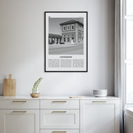 Livingston Travel B&W Poster