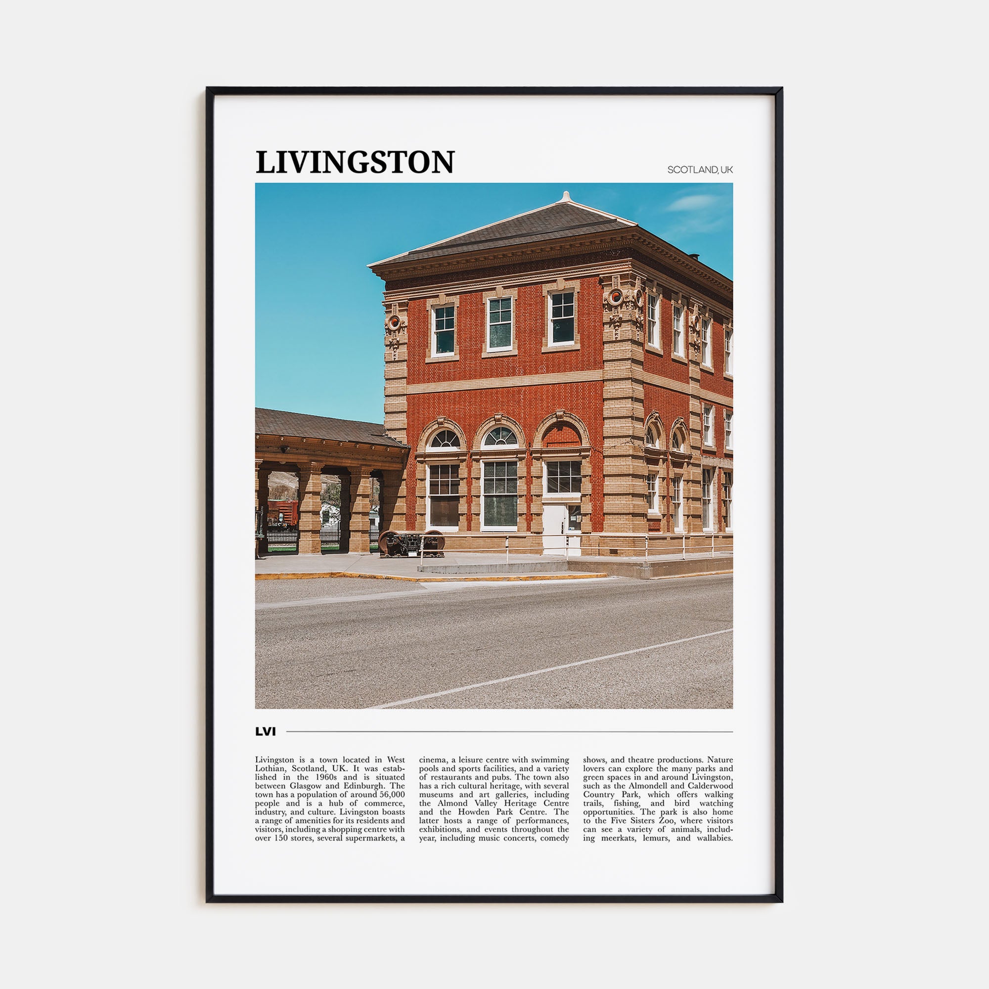 Livingston Travel Color Poster