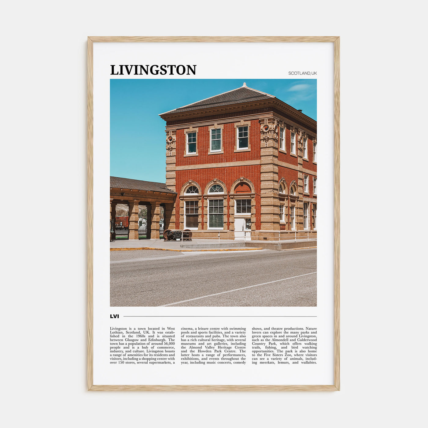 Livingston Travel Color Poster