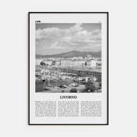 Livorno Travel B&W Poster
