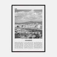 Livorno Travel B&W Poster
