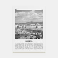 Livorno Travel B&W Poster