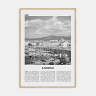 Livorno Travel B&W Poster
