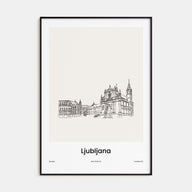 Ljubljana Drawn Poster