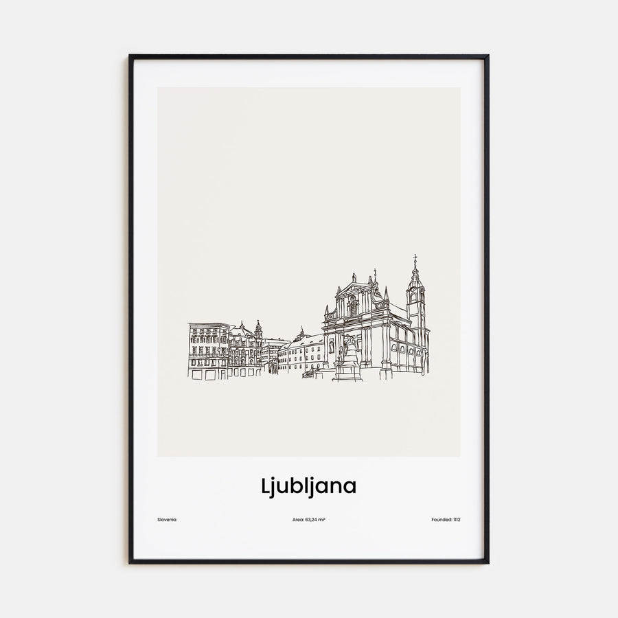 Ljubljana Drawn Poster