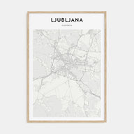 Ljubljana Map Portrait Poster