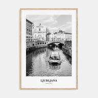 Ljubljana Portrait B&W Poster