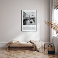 Ljubljana Travel B&W Poster