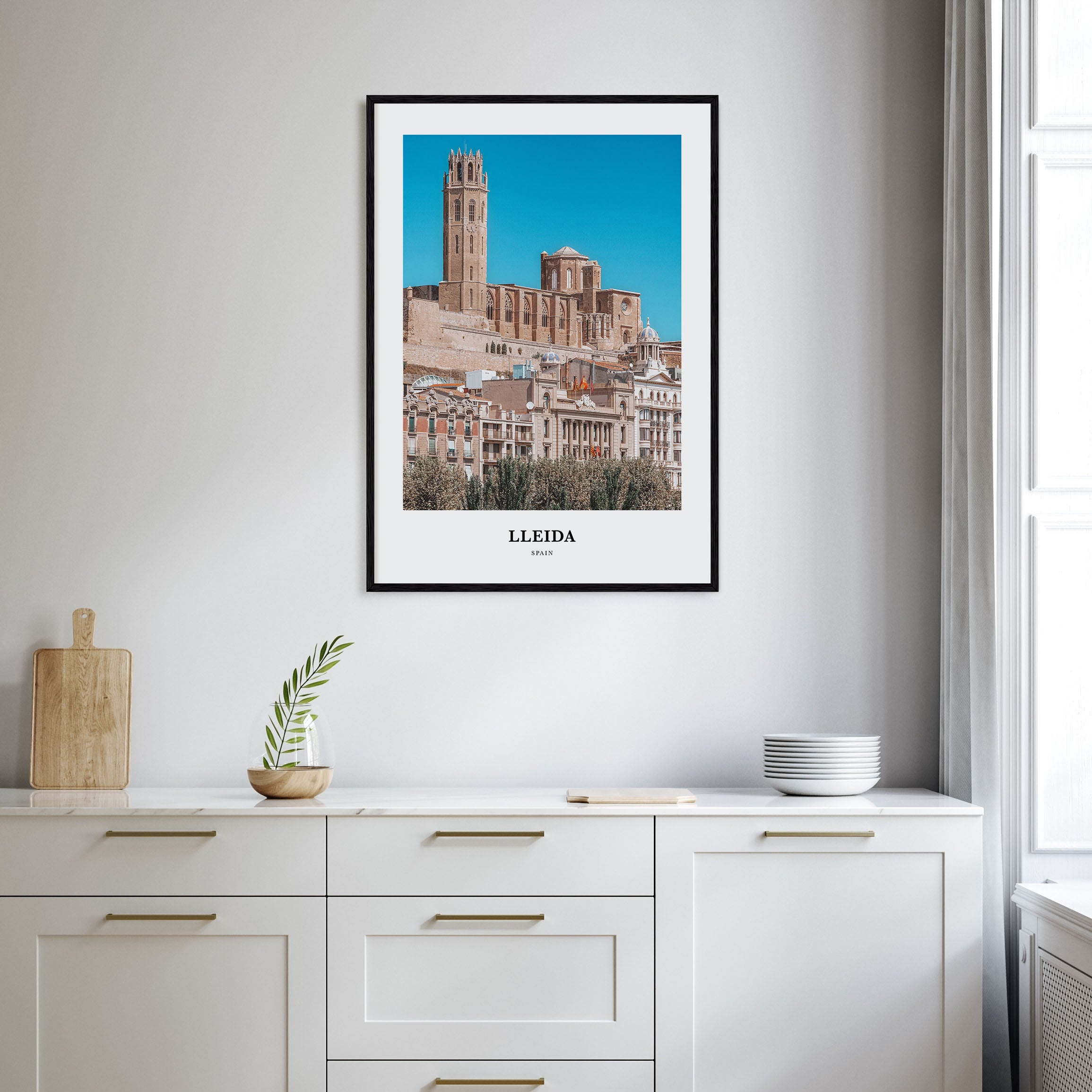 Lleida Portrait Color Poster