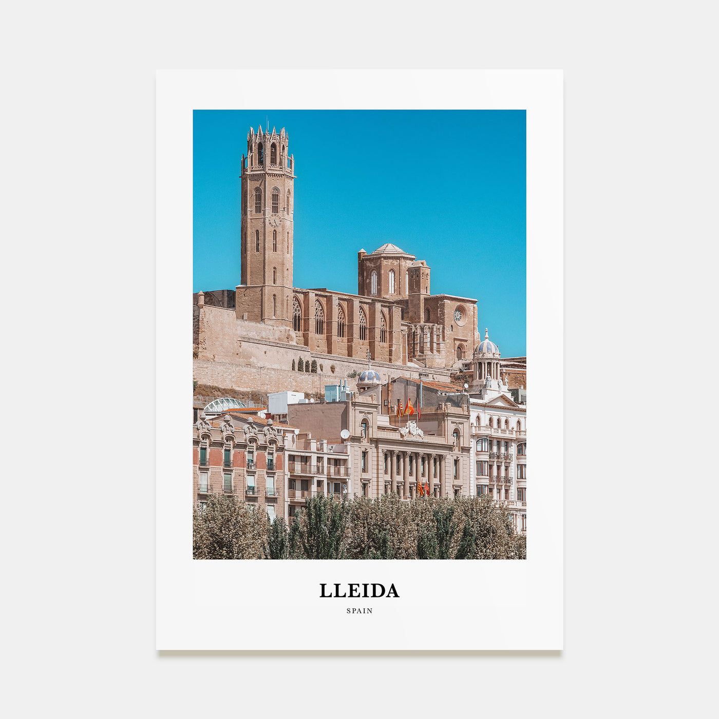 Lleida Portrait Color Poster