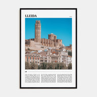 Lleida Travel Color Poster