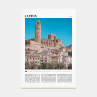 Lleida Travel Color Poster